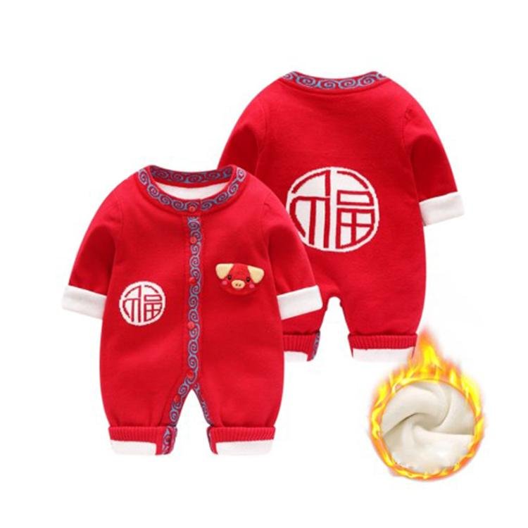 High quality baby girl rompers 100% cotton baby clothing set with cardigan  3