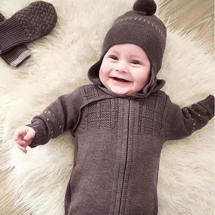 Wholesale 100% Cotton Baby Clothes Soft Stylish Baby Winter Romper Set ...