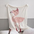 Children Flamingo angel Blanket Children Air Conditioning Acrylic Blanket Baby W 1