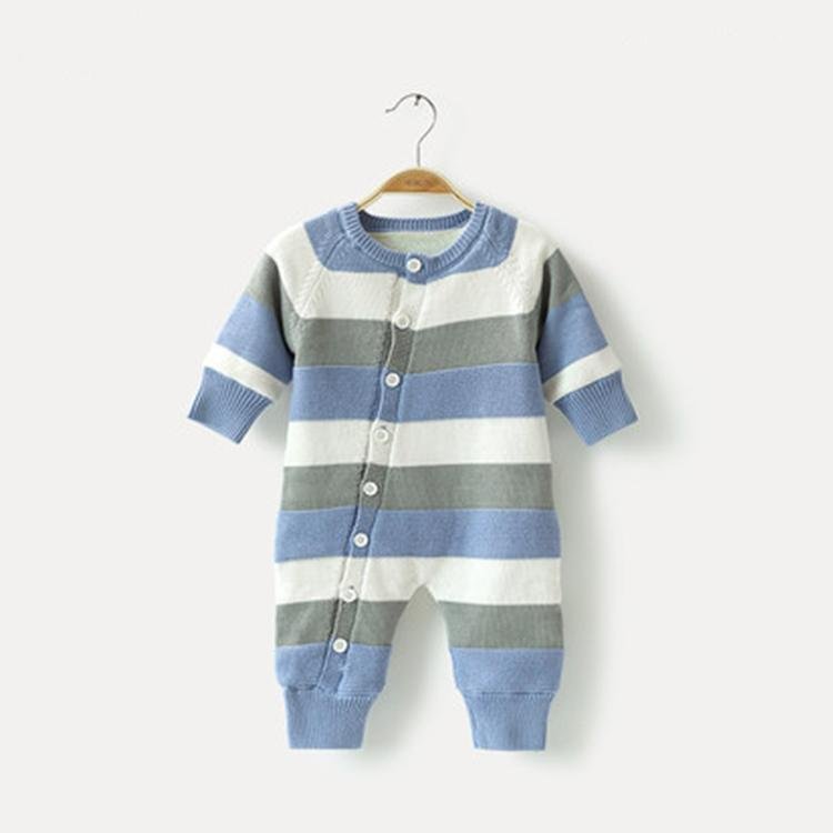 knitted newborn 100% cotton baby rompers infant toddlers clothing pajama romper 