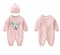 wholesale cute baby jumpsuit cotton pink baby romper Girls Infant Rompers 5