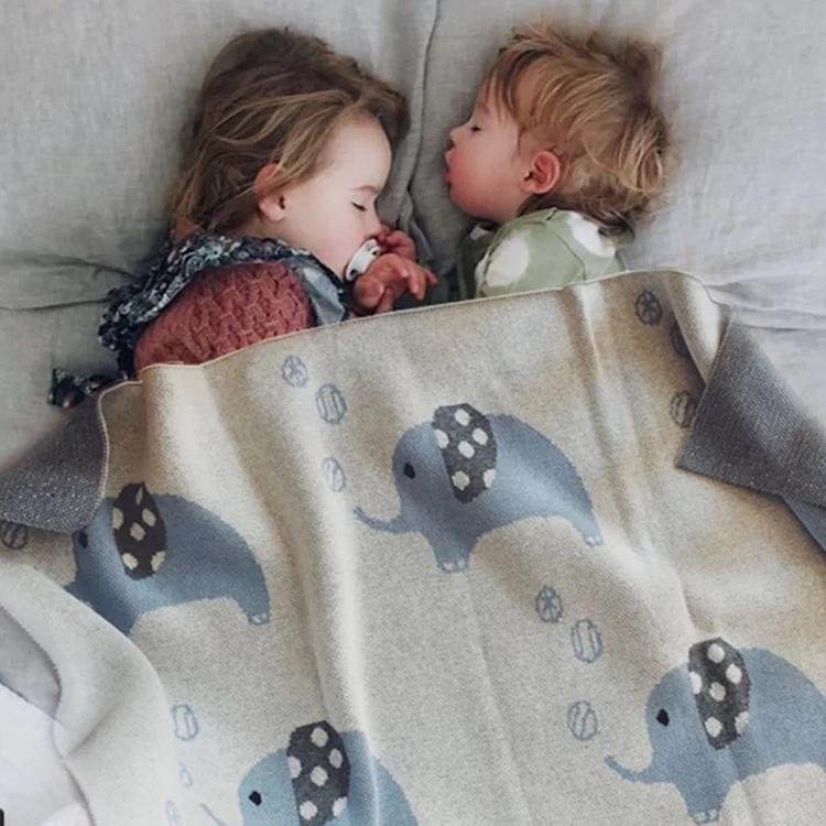 Infant Baby Children 100% Cotton Swaddles Newborn Baby knitted Blanket