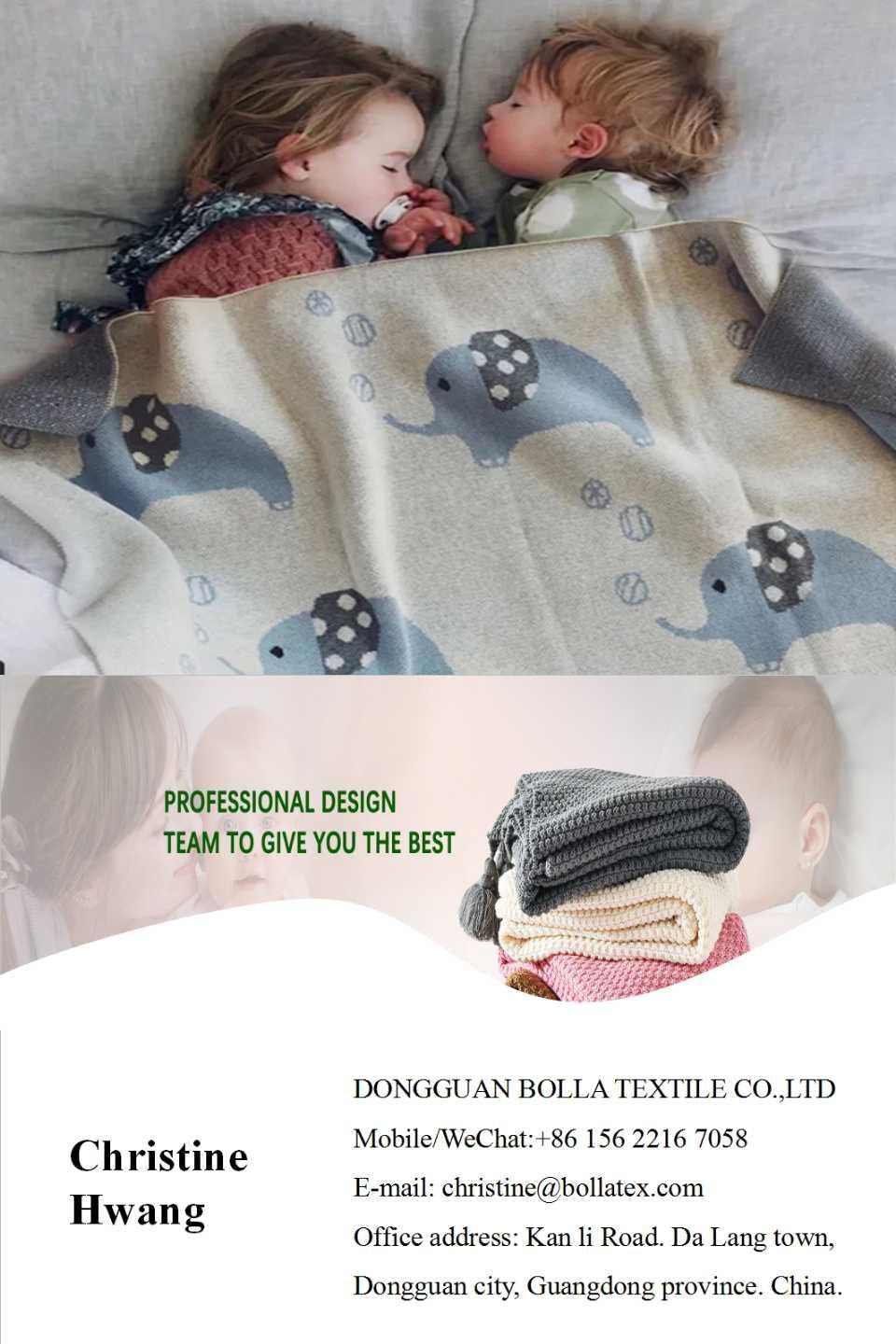 Infant Baby Children 100% Cotton Swaddles Newborn Baby knitted Blanket 5