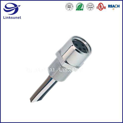 Screw Type Solder M8 Series Female 3A for industrial wire harness 3