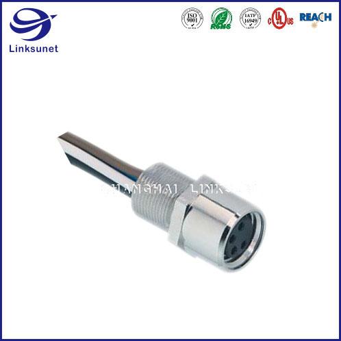 M8 Series Female 3A Screw Type Solder for industrial wire harness 3