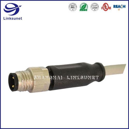 Waterproof connector and Wire M8 Screw Type Unshielded for automotive wire harne 1
