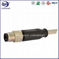 Waterproof connector and Wire M8 Screw Type Unshielded for automotive wire harne