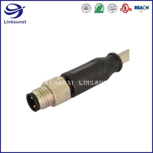 Waterproof connector and Wire M8 Screw Type Unshielded for automotive wire harne 3