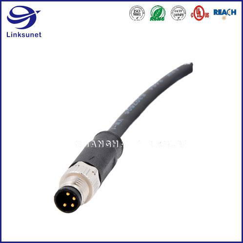 Waterproof connector and Wire M8 Screw Type Unshielded for automotive wire harne 4