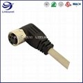 4 Pin Overmolded With Cable M8 90° Screw