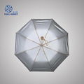 High grade titanium silver cloth three fold advertising umbrella