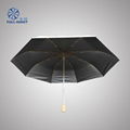 High grade titanium silver cloth three fold advertising umbrella 4