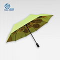 Double layer automatic color picture advertising umbrella