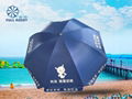 Advertising sun umbrella of various sizes