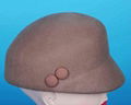 100% Wool Felt Cap 1