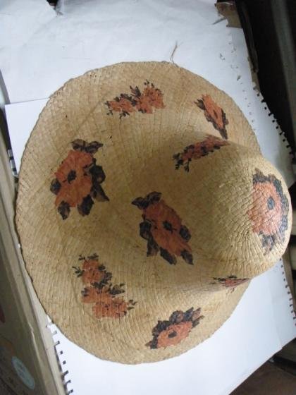 Raffia Straw with Printing Hatted Tyre 3