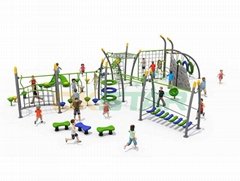 Large Multifunctional Climbing Outdoor Gym Slide Outdoor Playground Equipment