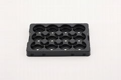 recyclable PET black plastic blister trays  vaccum forming punch blister pallets