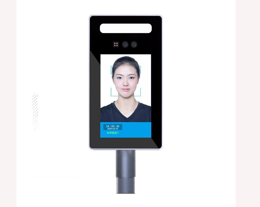 8 Inch LCD Display Facial Recognition Thermometer Terminal Access Control System 3