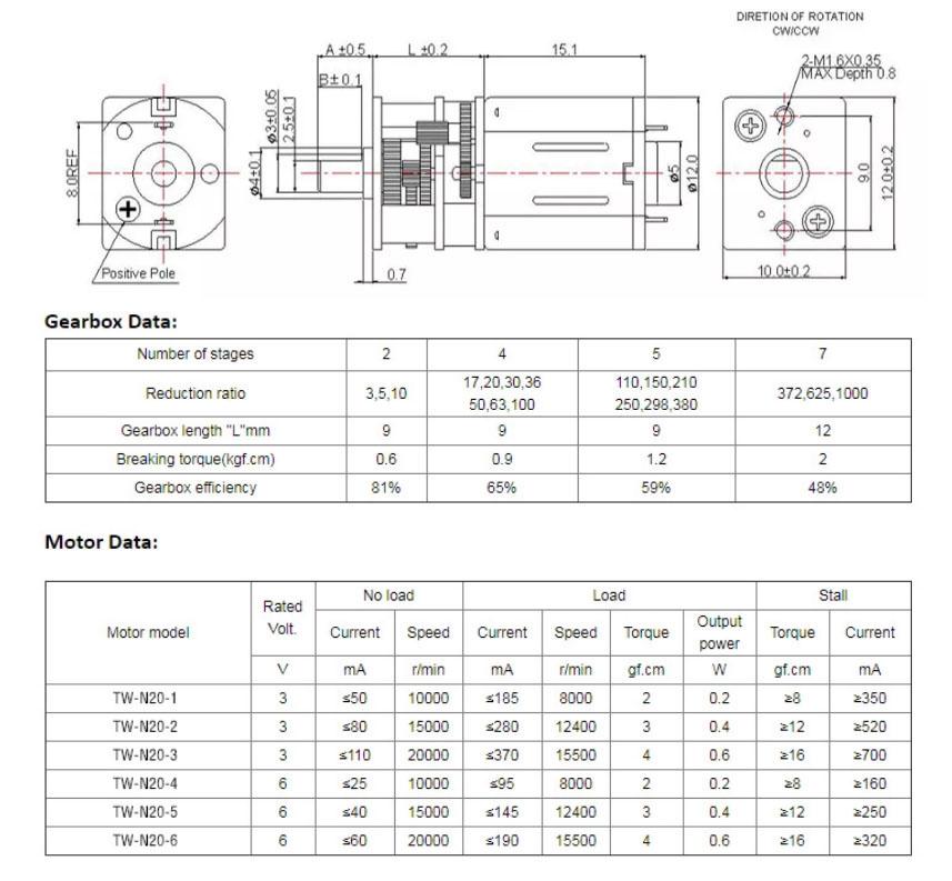 N20 High Torque Brush Motor DC Geared Motor 200rpm Brush Gearbox Motor for Door  3