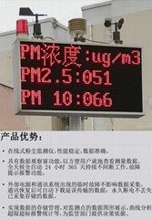 重慶建築工地環境檢測儀pm2.5儀器空氣質量噪音噪聲監測顯示