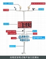 重慶工地揚塵在線環境檢測儀pm2.5溫度濕度噪音風力風向監測顯示