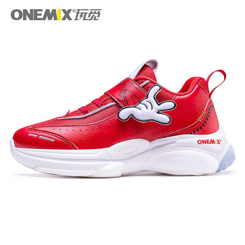 Red color men sport shoes running shoe 2