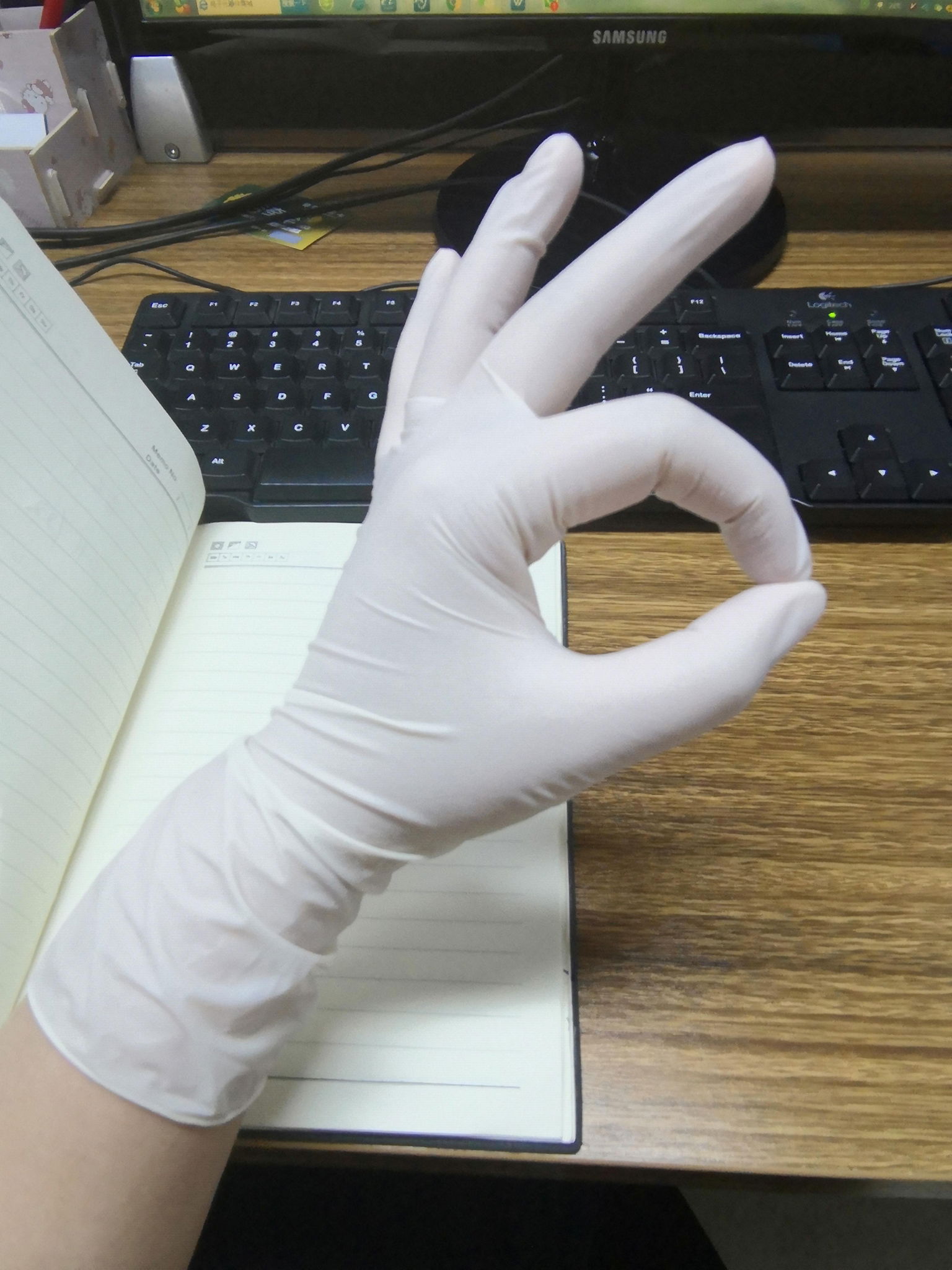Ce Approval High Quality blue Disposable Nitrile Gloves