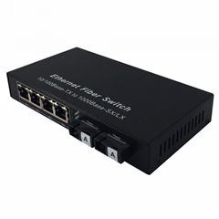 10/100/1000Mbps Unmanaged PoE switch 2G4FEP