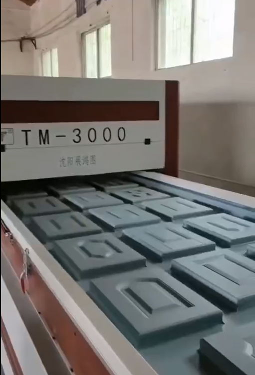TM3000 Automatic high glossy pvc film vacuum membrane press machine China 2