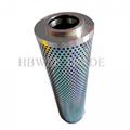 Top shaft oil pump outlet filter element