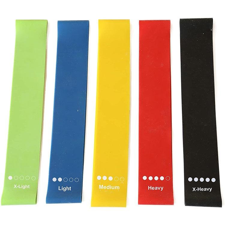 Gym Fitness Exercise Resistance Loop Bands Set 4