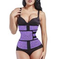 Latex Fitness Sweat Zip Corset Waist Trainer 3