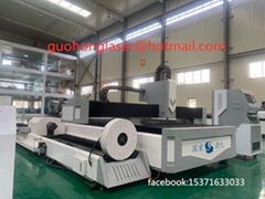 Plate and tube integral laser cutting machine