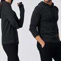 Unisex Cashmere Hoodie Smoke  1