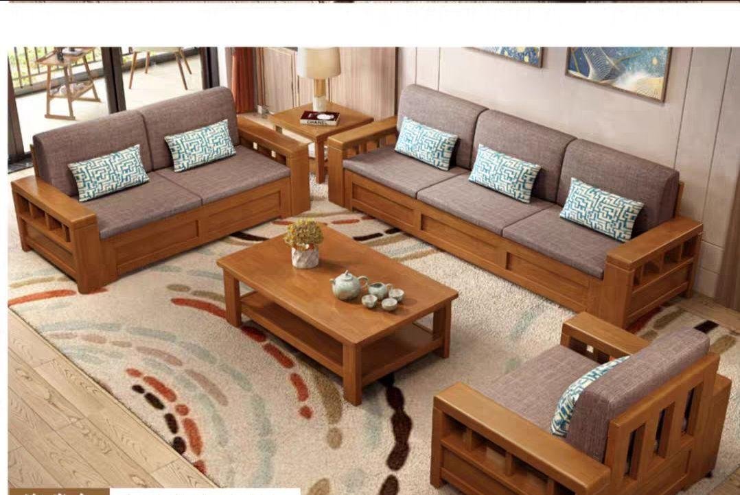 Chinese style soild woode  storage sofa