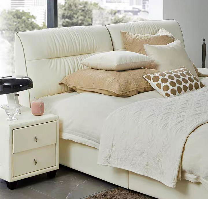 leather fashion soft bed 3
