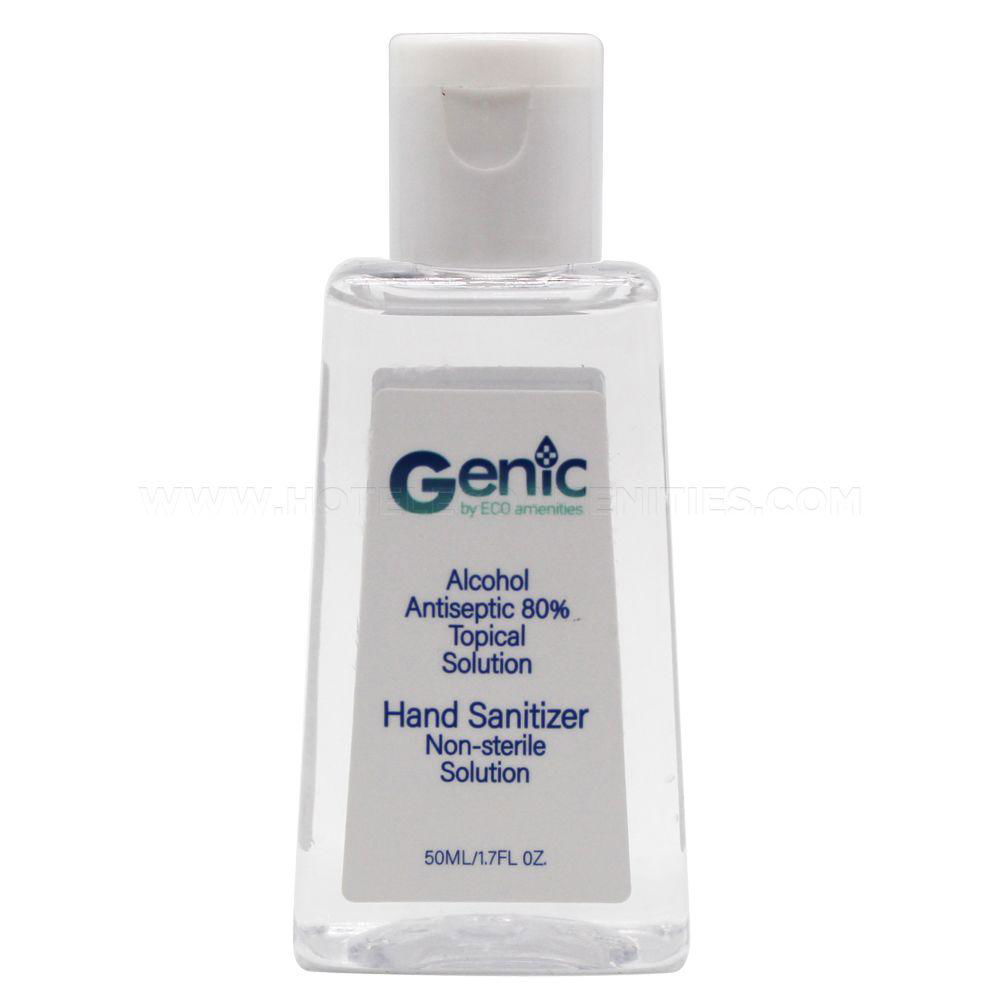 Genic by ECO Amenities 1.7oz/50ml Travel Size 80% Alcohol Antibacterial Hand San
