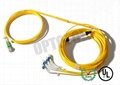 High Return Loss Fiber Optic Y Cable 2.0 / 3.0 mm 1260 ~ 1360  1471 1611 nm