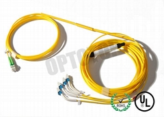 High Return Loss Fiber Optic Y Cable 2.0 / 3.0 mm 1260 ~ 1360  1471 1611 nm