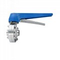 Food Grade Stainless Steel Sanitary Manual Weld Butterfly Valves 2