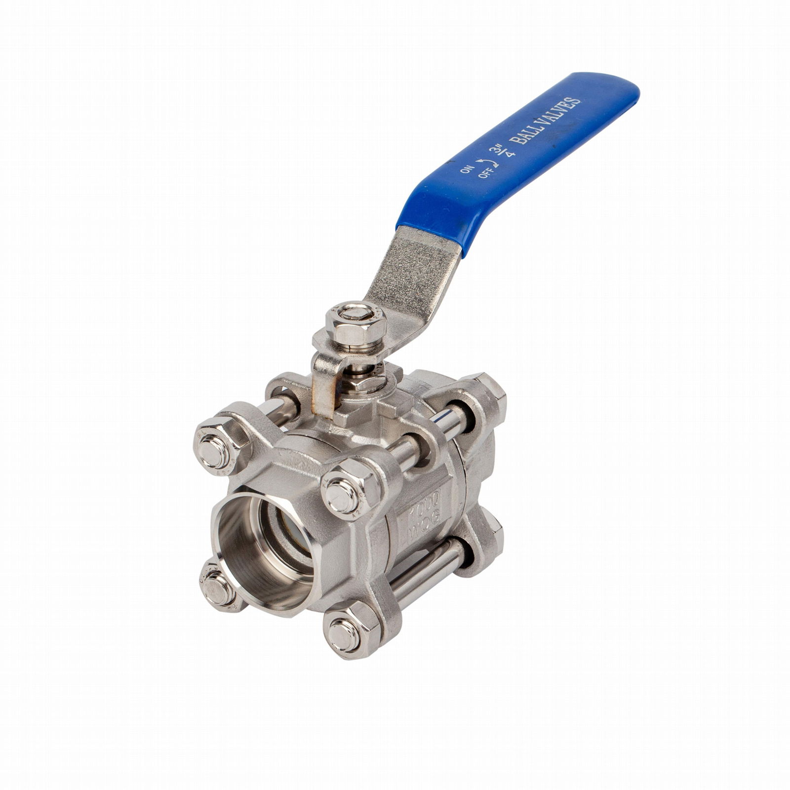 Sanitary Stainless Steel Three Pieces Welded Ball Valve 2