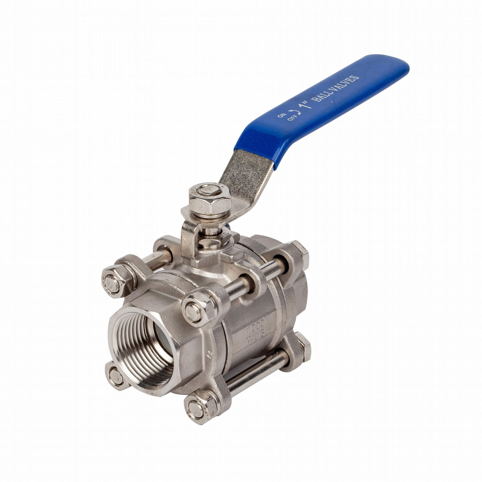 Sanitary Stainless Steel Three Pieces Welded Ball Valve 3