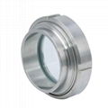 Stainless Steel Sanitary Clamp Sight Glass with Steel Protective Net