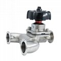Sanitary Clamp Manual Diaphragm Valves with PTFE + EPDM 2