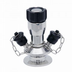 3A SMS DIN Hygienic Stainless Steel Manual Aseptic Sample Valve