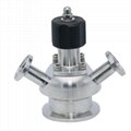 3A SMS DIN Hygienic Stainless Steel Manual Aseptic Sample Valve