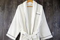 China Supplier 100% Cotton Jacquard Weave Terry Bathrobe 1