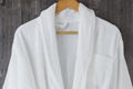 Terry 100% cotton bathrobe shawl collar white long hotel 2