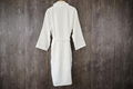 Terry 100% cotton bathrobe shawl collar white long hotel 4